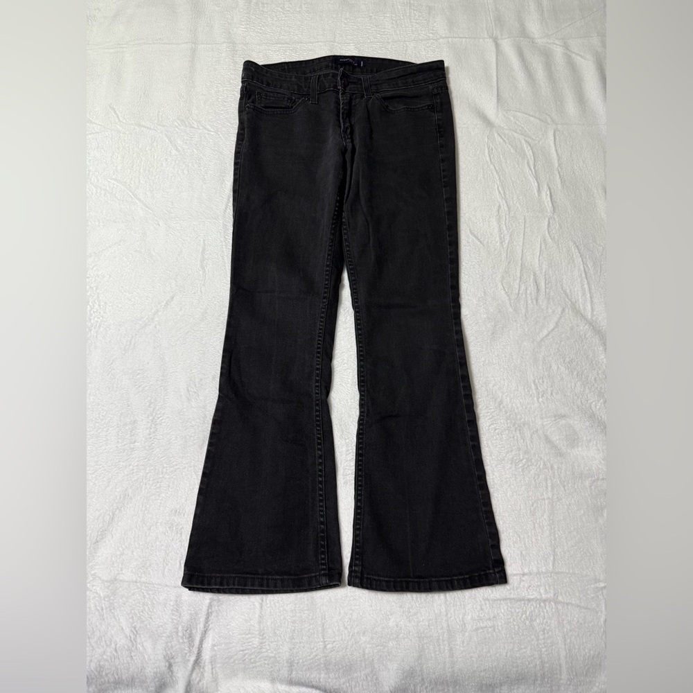 Levis‎ 518 Jeans Womens 30 Black Superlow Bootcut Dark Wash Denim 30x28